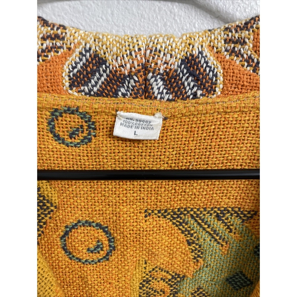 Vintage Sandy Starkman Tropical Fish Fringed Quilt‎ Blazer Size Large - Picture 3 of 5